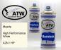 Preview: Mazda, High Performance White, A2N / HP: 400ml Sprühdose + 400ml Klarlack - Set, von ATW Autoteile West.